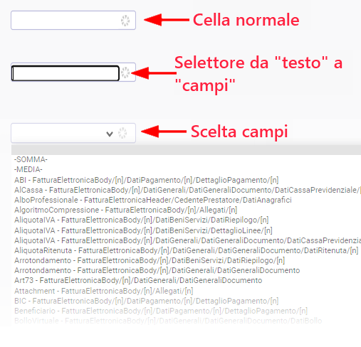 binEfatt ha un criterio di swap da 'selezione dati' a 'etichette'